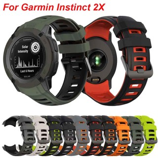 Dây Đeo Thay Thế Bằng Silicone Cho Đồng Hồ Thể Thao Garmin Instinct 2X
