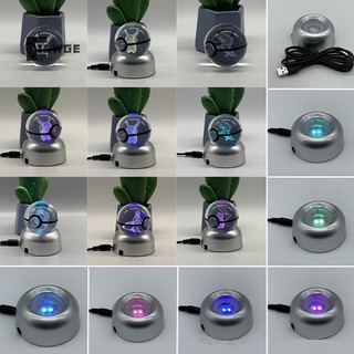 [CISWGE] Đồ Chơi Quả Cầu Pha Lê Pokemon 3D Có Đèn LED
