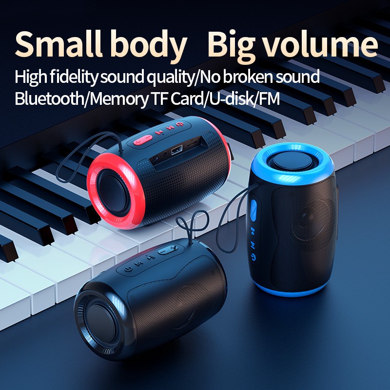 Loa Bluetooth Không Dây Chống Nước Hỗ Trợ Thẻ TF 3D Hi-Fi Và Phụ Kiện | BigBuy360 - bigbuy360.vn