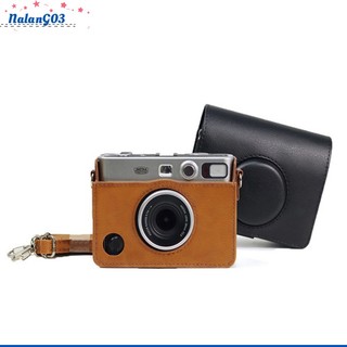 Túi Da Pu Đựng Máy Ảnh Kỹ Thuật Số Instax Mini Evo Có Dây Đeo Vai Tiện Dụng