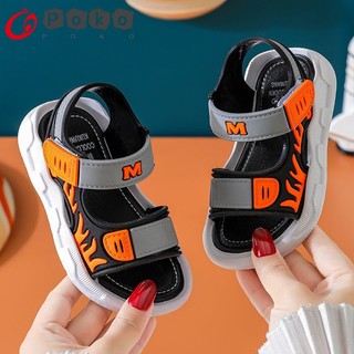 No.52 sandal đế mềm màu sắc cá tính, dép quai hậu chống trượt cho bé trai, bé gái