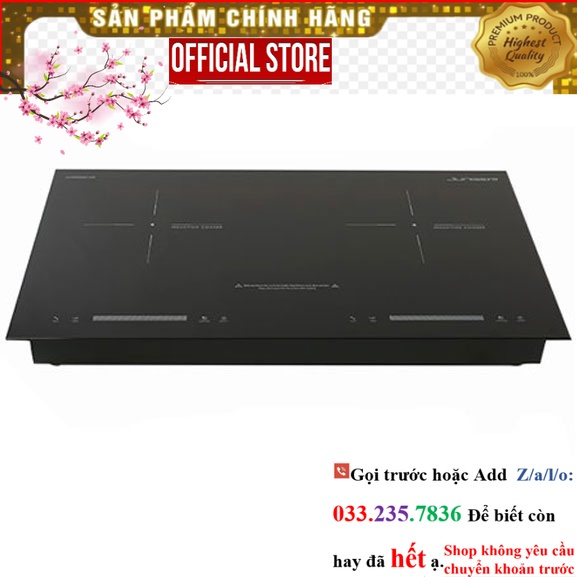 SALE> Bếp từ đôi Junger NKD22+ 4000W tặng máy hút mùi kính cong <