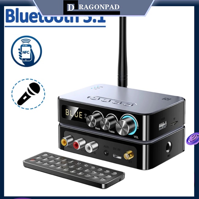 Thiết Bị Truyền Nhận Tín Hiệu Bluetooth 5.1 Nfc 1200mah Jack 3.5mm