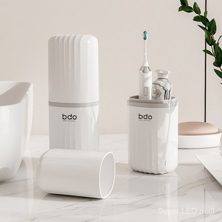 Bộ cốc đựng bàn chải đánh răng và xô đựng bàn chải đánh răng tiện dụng khi đi du lịch
