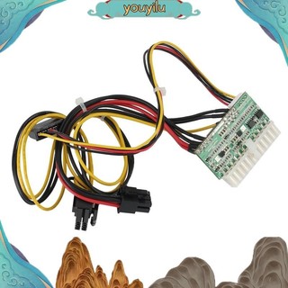 Mô đun cung cấp nguồn pci-e 6pin dc 12v 300w dc-atx-300w 24pin pico atx psu cho btc mining youyilu