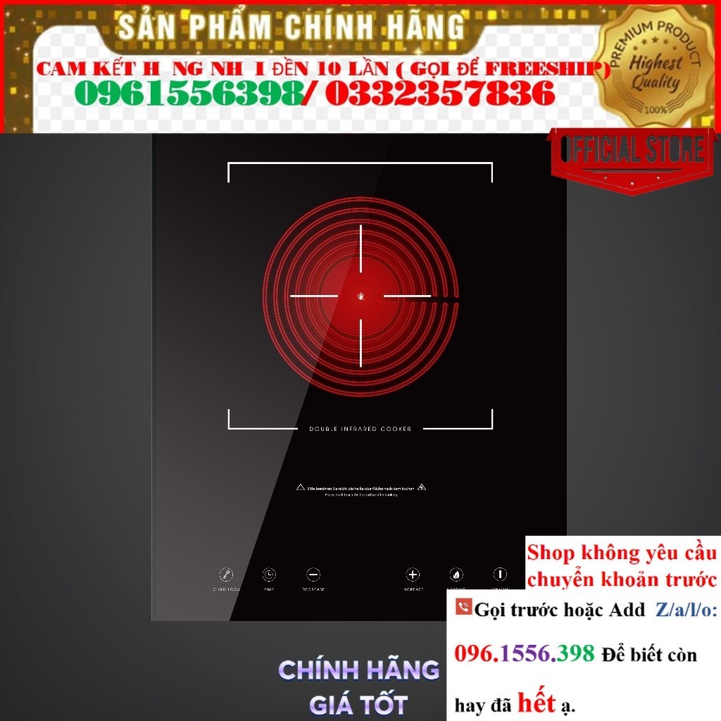 Bếp hồng ngoại đơn Junger MT-92 Công suất 2200W @Sale