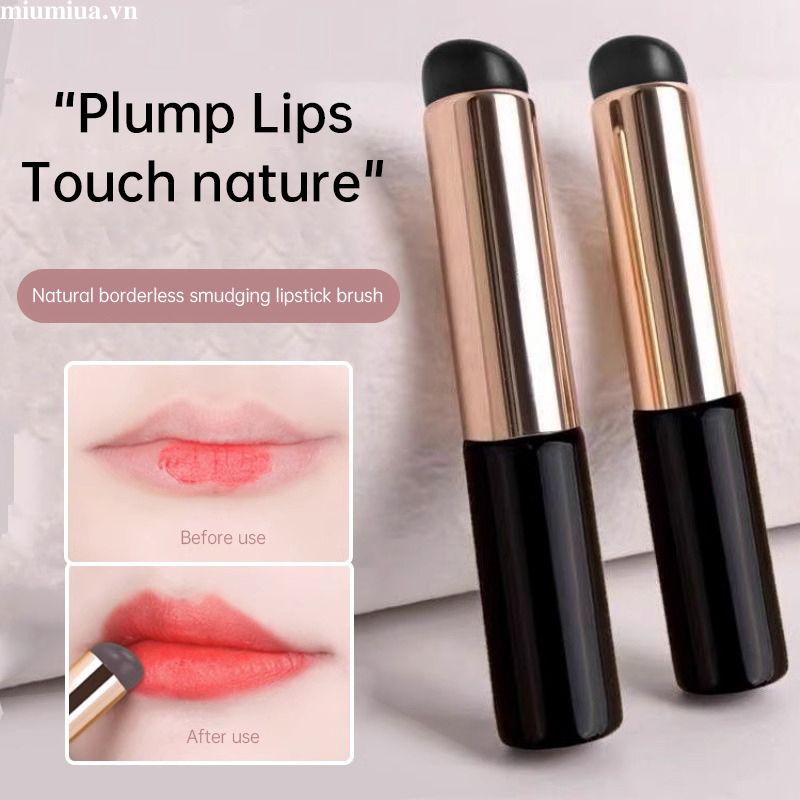 Miumiua🔮Cọ Tô Son Môi Đầu Tròn Bằng Silicone Đàn Hồi Không Nhòe 2023