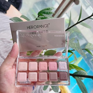 Bảng phấn mắt herorange 10 màu tone hồng cực đẹp chống nước
