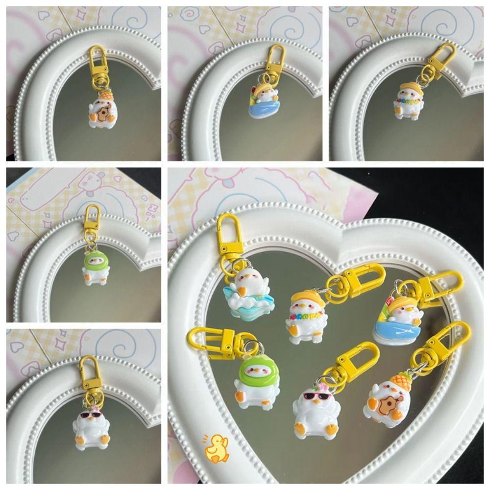 Giovanni Móc Chìa Khóa resin Hình Vịt Hoạt Hình Dễ Thương