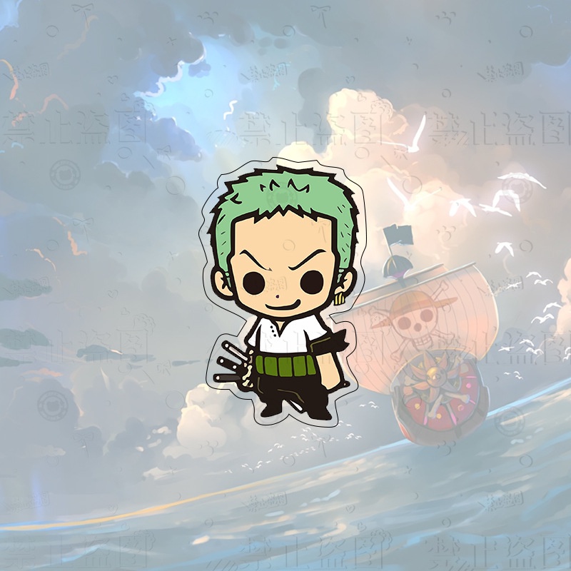 Trâm Cài Áo / Túi Xách Bằng acrylic Hình Hoạt Hình one piece Dễ Thương