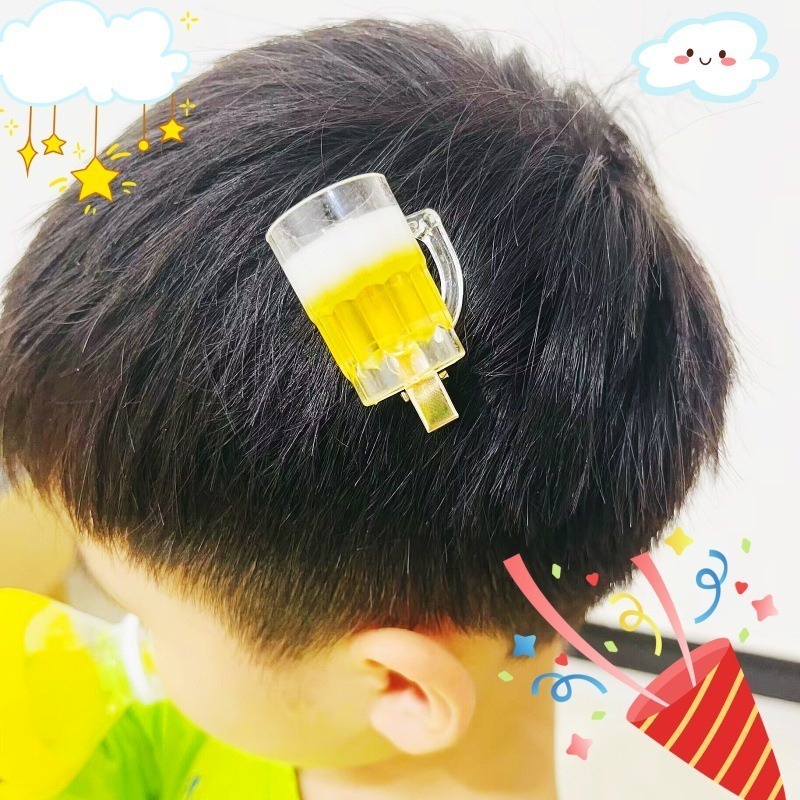 Kẹp Tóc Hình Chai Bia Sáng Tạo Vui Nhộn Thời Trang Cho Nữ