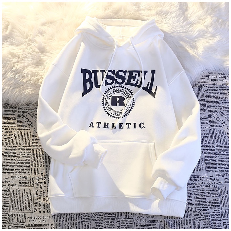 Áo Khoác hoodie Tay Dài In Chữ Thời Trang Đường Phố hip hop Đường Phố Mỹ Dành Cho Nam Cỡ Lớn