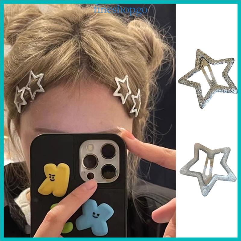 Bộ 2 Kẹp Tóc y2k bb-barrttes Hình Ngôi Sao Lấp Lánh Ngọt Ngào Cho Bé Gái