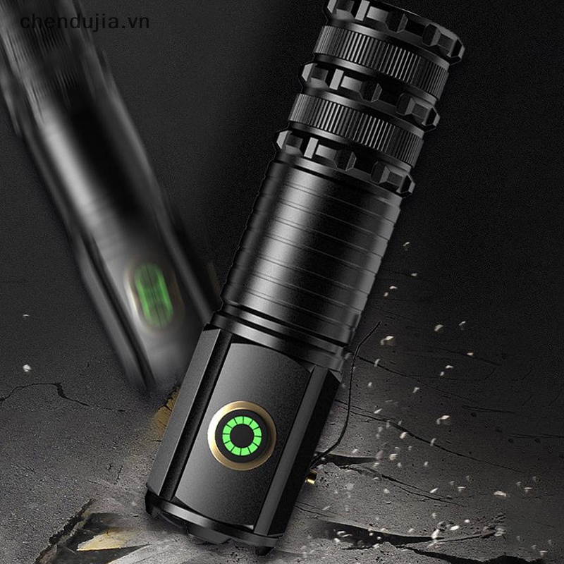 Đèn Pin led Sạc type-c Chống Nước Có Nam Châm Cho Cắm Trại 18350 2000lm