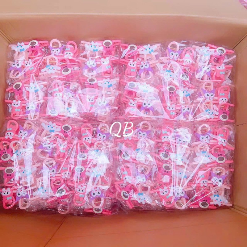 Set Kẹp Tóc Càng Cua 4 Chi Tiết Hoạt Hình Gấu Dâu Lotso Siêu Dễ Thương Cute Cho Bé