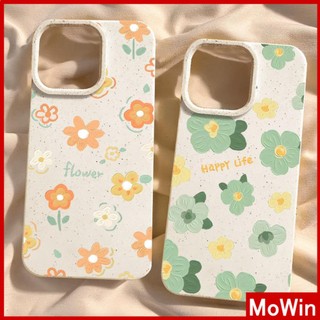 Ốp lưng iPhone 15 Pro Max Vỏ iPhone Màu Trắng Thân Thiện Với Môi Trường Vỏ Mềm Bảo Vệ Camera Bảo Vệ Chống Sốc Hoa Màu Xanh Cam Đơn Giản Tương Thích Với iPhone 14 13 Pro Max 12 11 XR XS 7 8