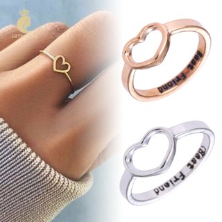 Nhẫn đôi / bạn thân / bạn thân qibest tình yêu thích hợp làm việc tình bạn