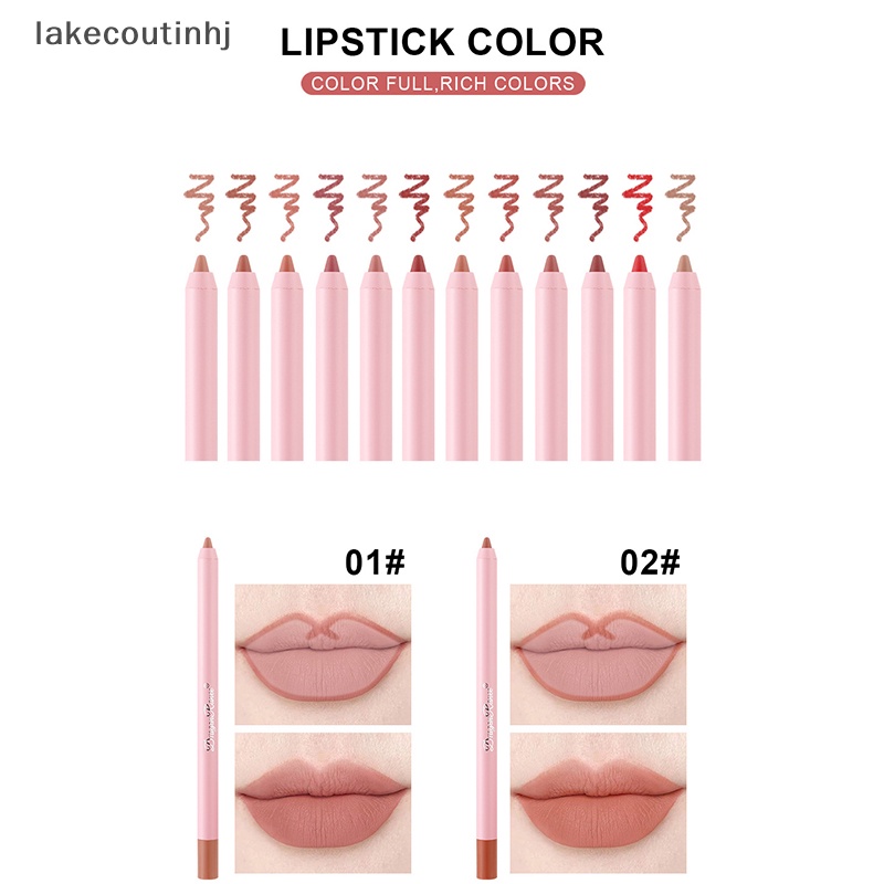 Lu Bút Chì Kẻ Viền Môi Lì Màu Gợi Cảm Chống Nước Lâu Trôi Không Dính Cốc