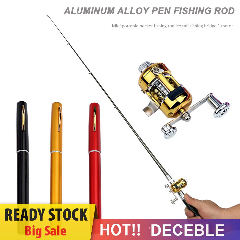 Cần Câu Cá mini Bỏ Túi Bằng Nhôm Hình Cây Bút Kèm Máy Câu