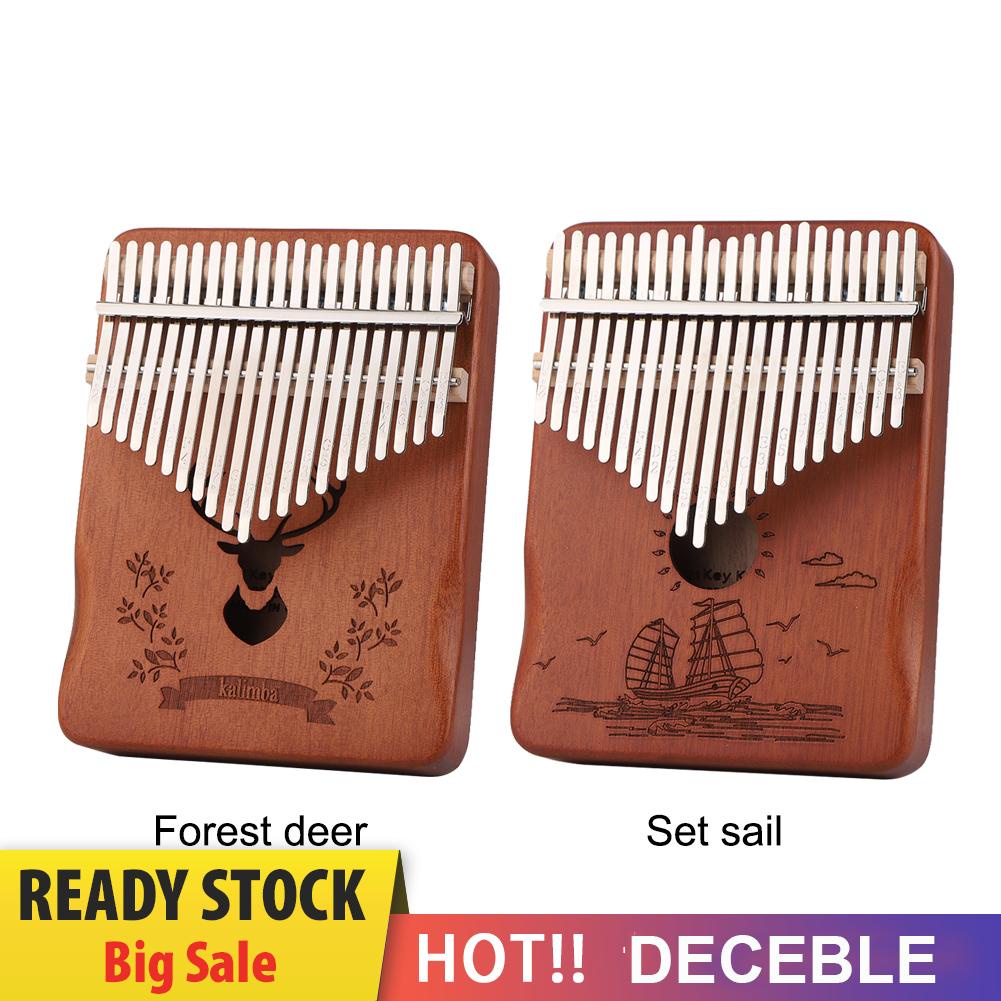 Đàn kalimba 21 Phím Bằng Gỗ Trơn Di Động