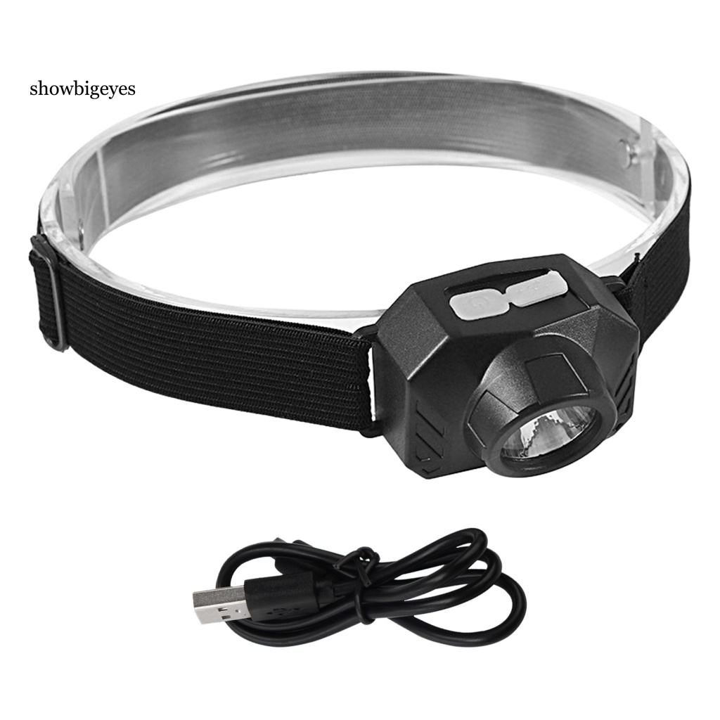 Sges Đèn led Đội Đầu Đa Năng Độ Sáng Cao Chống Thấm Nước ipx4 mini Kèm Sạc usb Tiện Dụng Cho Câu Cá / Ban Đêm