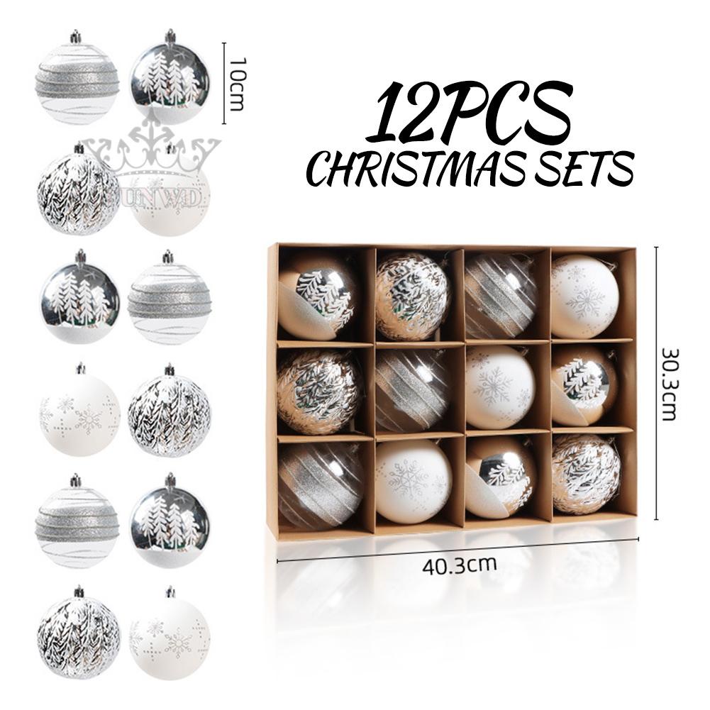 12 Trái Châu 10cm Trang Trí Cây Thông Noel
