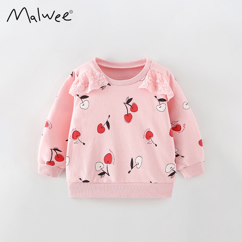 Áo Thun Dài Tay In Hình Kỳ Lân Cho Bé Gái 1-8 Tuổi