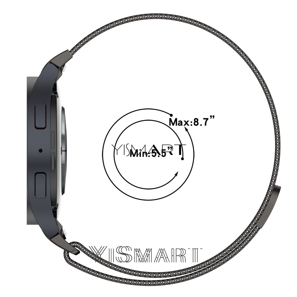 Dây Đeo Inox Phong Cách milanese Cho Đồng Hồ Thông Minh samsung galaxy watch 6 6 5 4 3 41mm