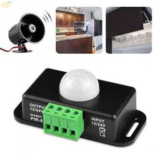 【VARSTR】PIR Sensor LED Motion Switch Body Infrared Sensing Controller DC 12-24V