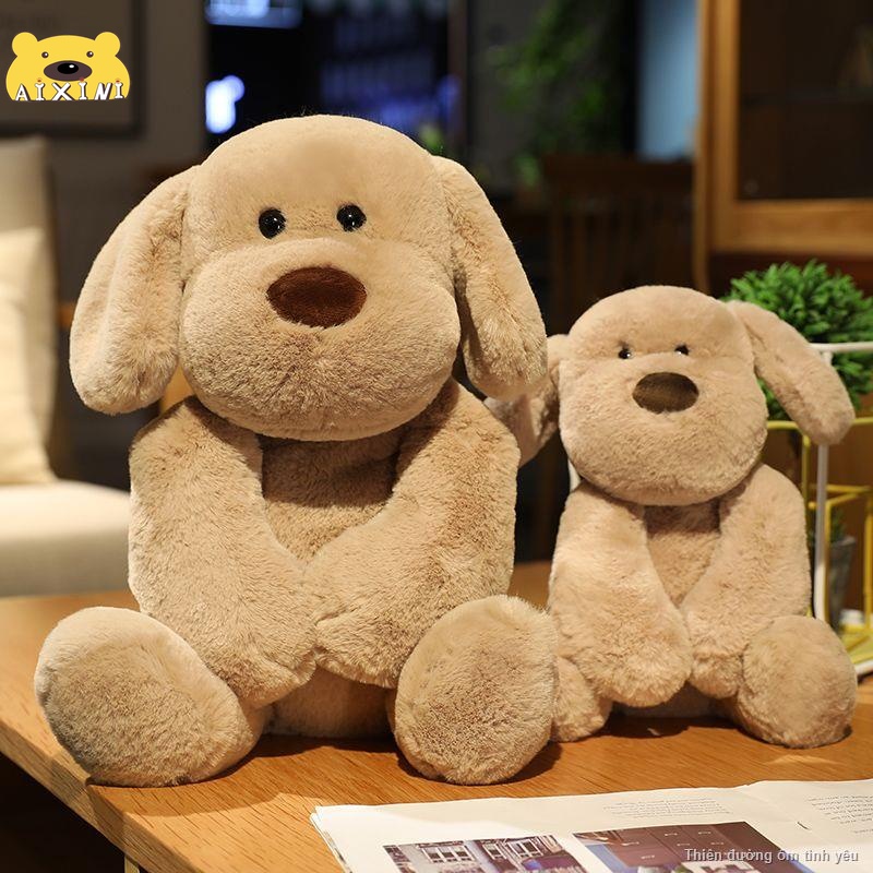 🐶CÓ SẴN🐶Dễ thương nhỏ sữa con chó búp bê đồ chơi sang trọng con chó búp bê gối ngủ sửa chữa búp bê con chó