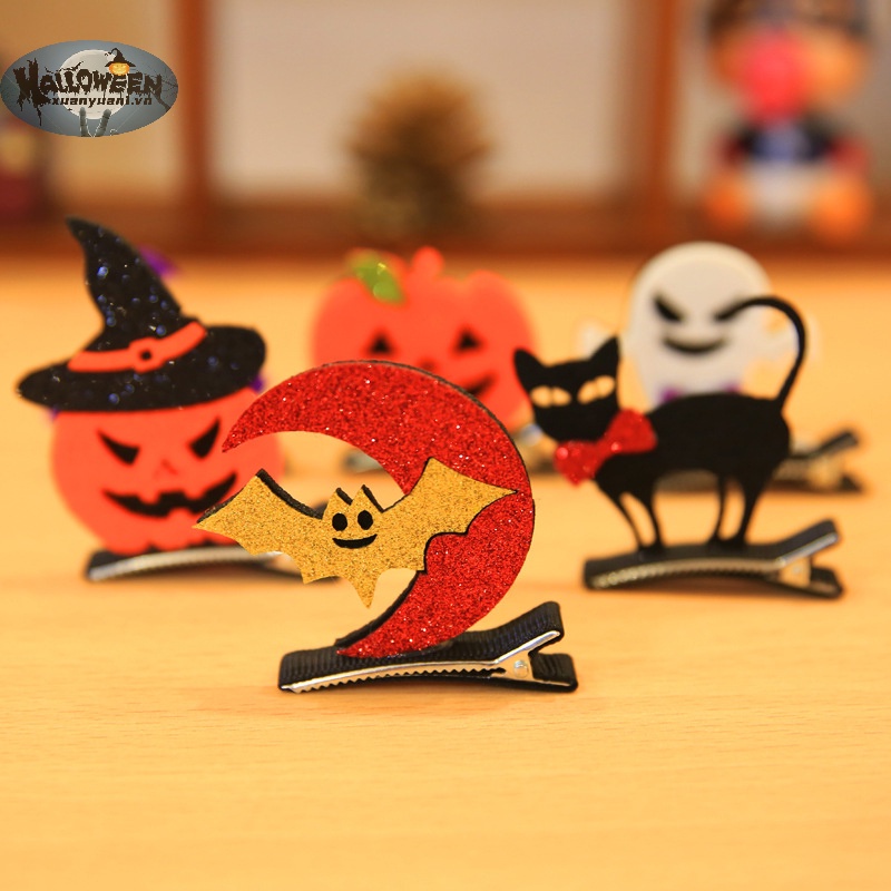 1 Kẹp Tóc Phong Cách halloween Cho Bé Gái vn