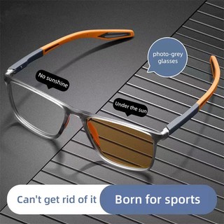 Kính thể thao Photochromic Xu hướng thời trang nam Kính trơn chống ánh sáng xanh có thể được trang bị khung kính cận thị Bán buôn