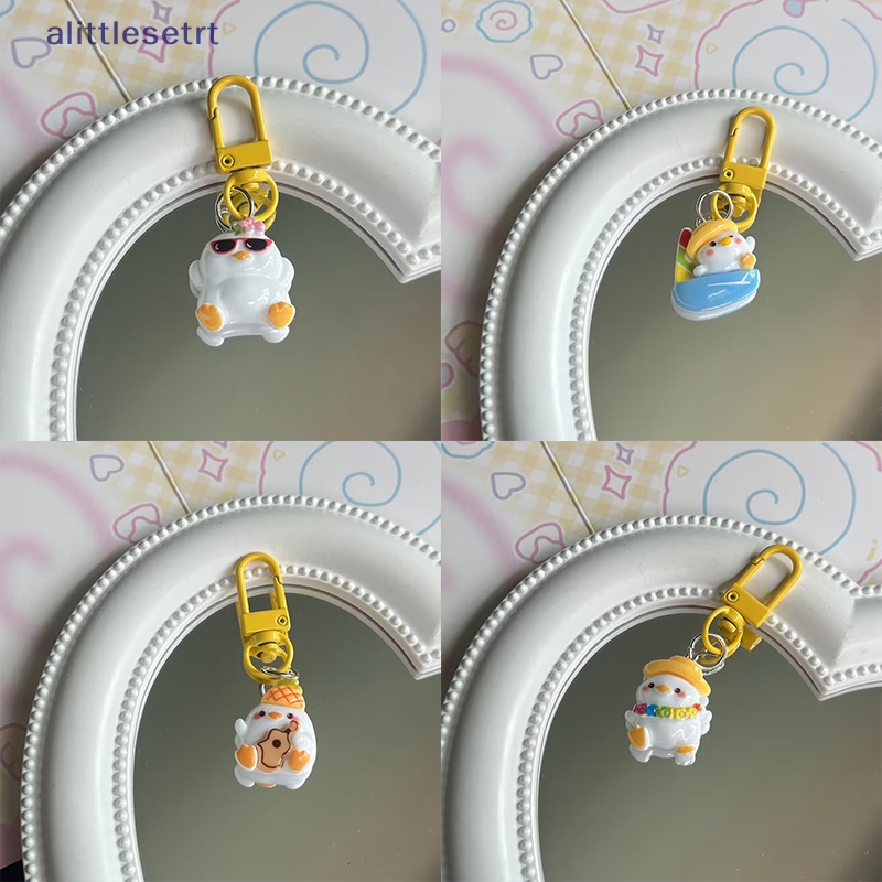 Móc Chìa Khóa Xe Hơi / Túi Xách / Điện Thoại Hình Chú Vịt Dễ Thương Dùng Làm Quà Tặng Cho Bạn Gái vn