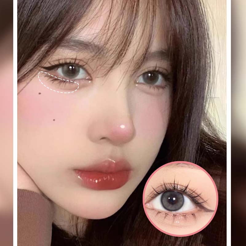 Hộp Lông Mi Giả 3 Hàng / 3 Hàng Thiết Kế Hình Chữ v Tự Nhiên Hoạt Hình