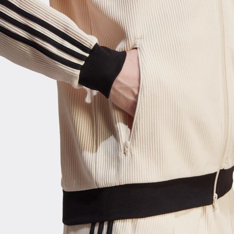 Áo Khoác Thể Thao adidas Chính Hãng 100% Phối Ba Sọc Cổ Đứng Dành Cho Nam Và Nữ hr3307