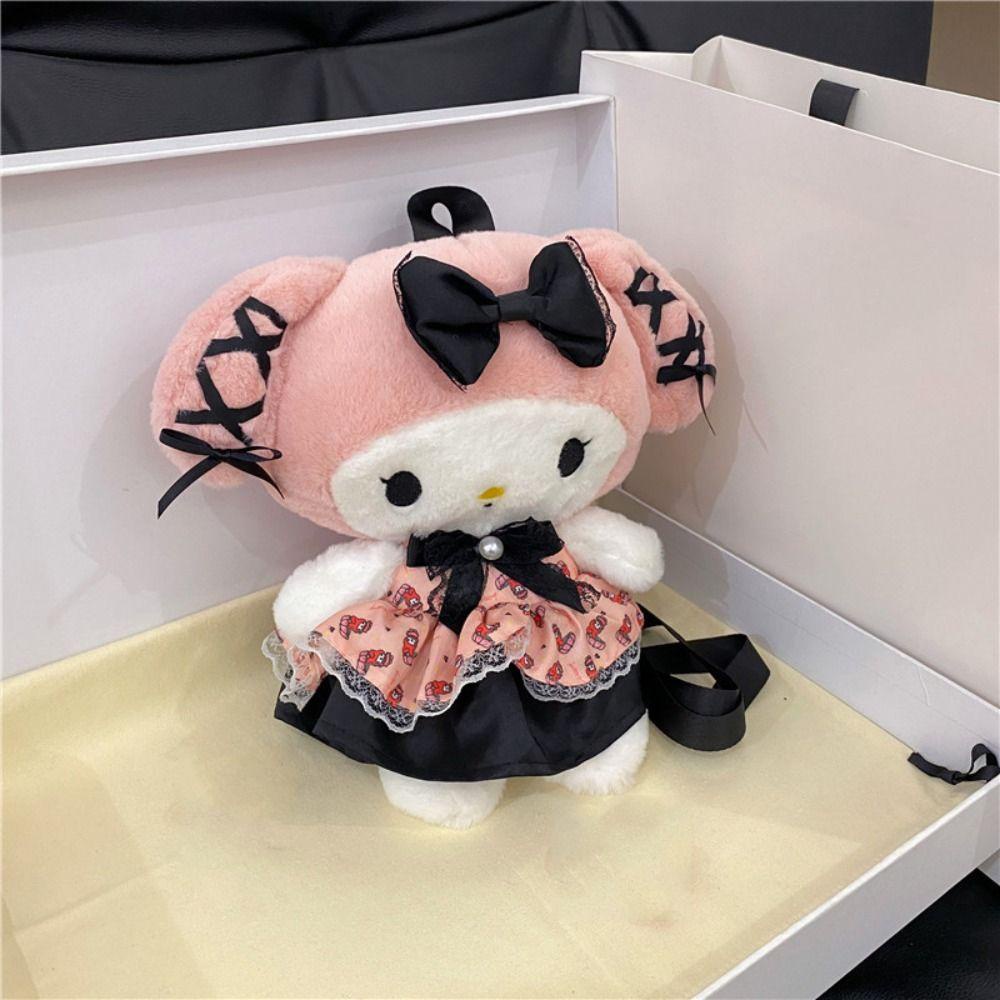 Pinou Ba Lô Bông Hình kuromi Hoạt Hình melody Sức Chứa Lớn Cho Nữ