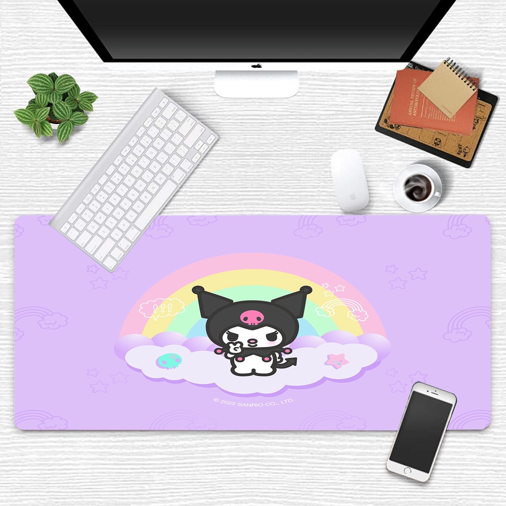 Dễ Thương Tấm Lót Chuột Và Bàn Phím Chống Trượt Hình sanrio hello kitty, kuromi ,Pompurin, keroppi