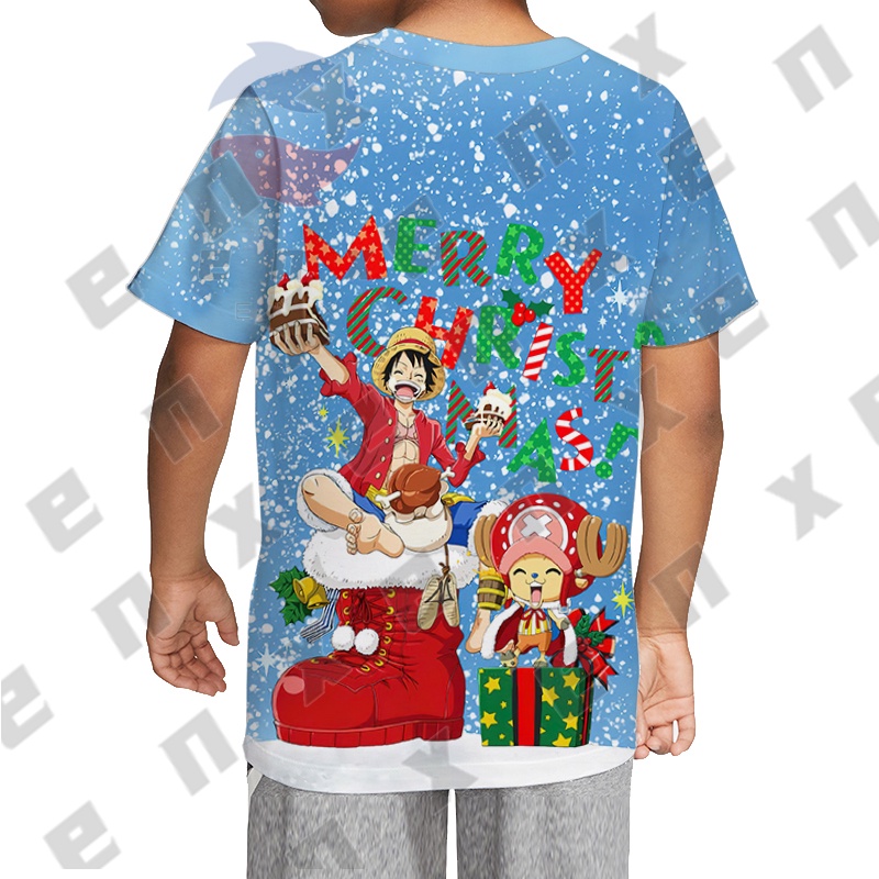 One Áo Thun Tay Ngắn In Hình Giáng Sinh 3d Thời Trang Nam Nữ