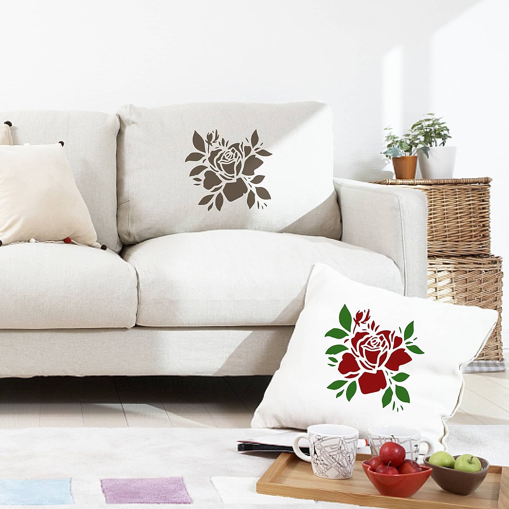 1 Khuôn Vẽ Bằng Nhựa pet Hình Vuông Kích Thước 18x18cm