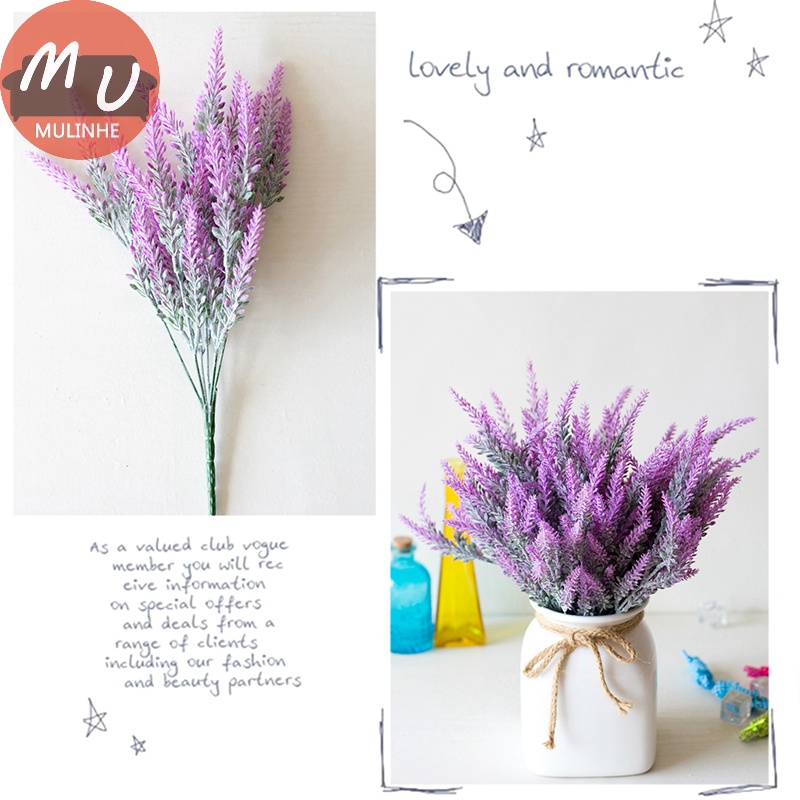 1 Bình Hoa Oải Hương Nhân Tạo Lãng Mạn Dùng Để Trang Trí Tiệc Cưới vn