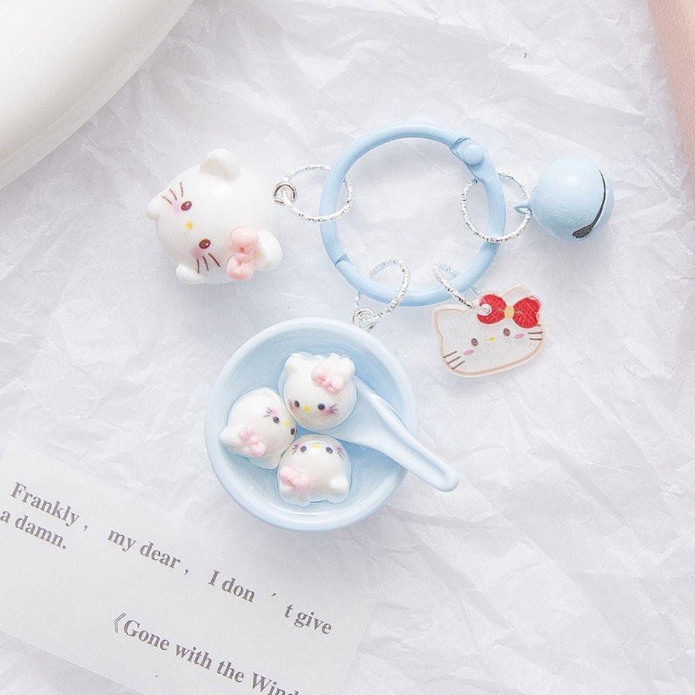 Mmluck cinnamoroll Móc Khóa Hình Mèo kt kuromi / pachacco glutinous / Quả Cầu Cơm Nắm purin my melody Vui Nhộn