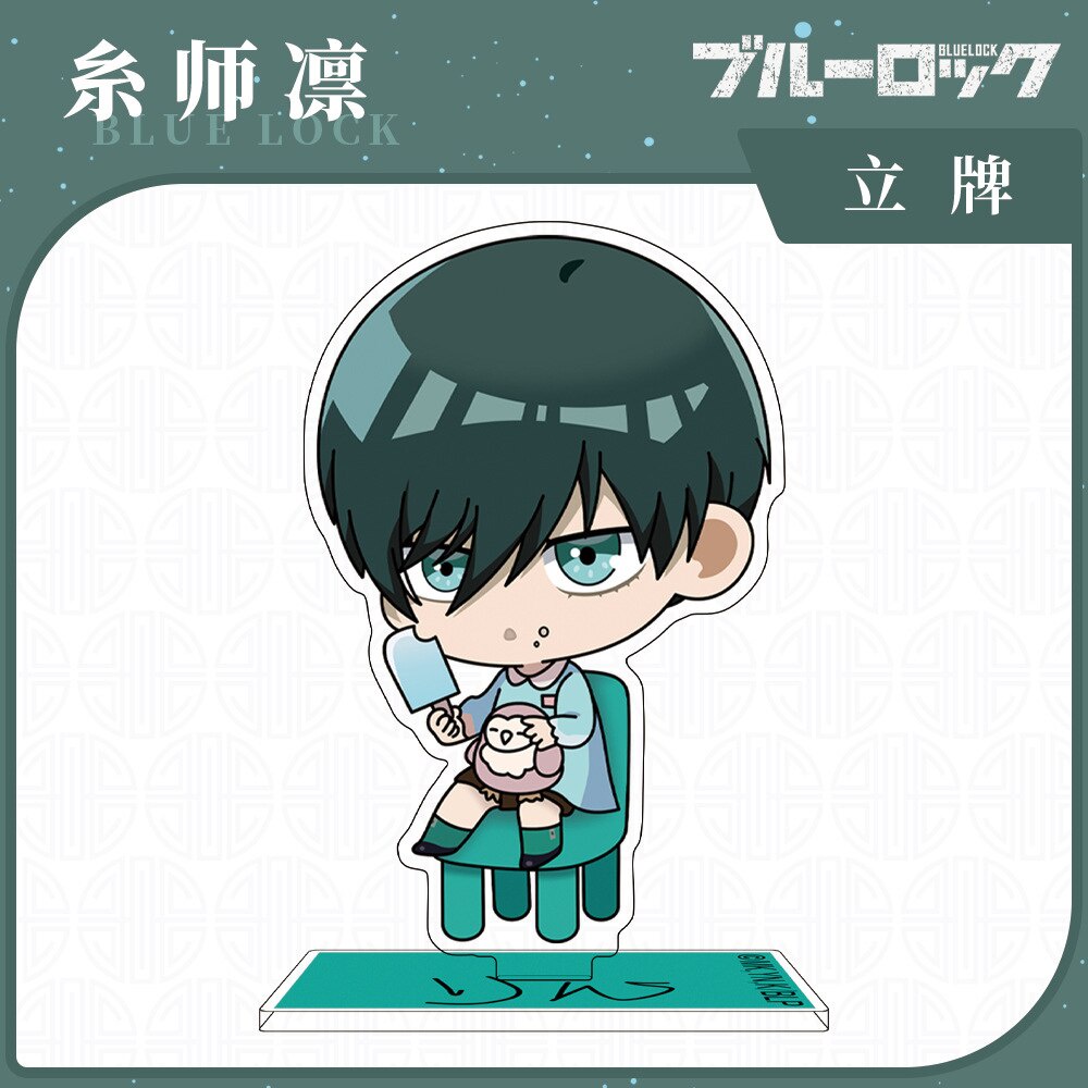 Mô hình Standee chibi Anime BLUE LOCK tượng acrylic anime chibi mô hình trưng bày decor góc học tập để bàn
