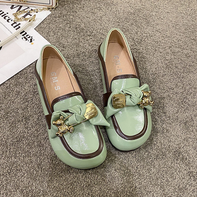 Jh Hàng Có Sẵn Giày Lười Da Thật Mềm Mại Thoải Mái Thời Trang Xuân Thu Cho Phụ Nữ Mang Thai