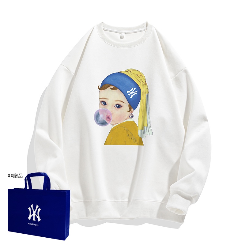 Áo Thun Nam Tay Dài Cổ Tròn Dáng Rộng Màu Đen Cá Tính