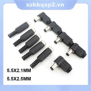 Đầu Nối Nguồn dc Đực Cái 5.5mm * 2.5mm / 2.1mm 90 Độ 5.5 * 2.5mm 5521 vnk2