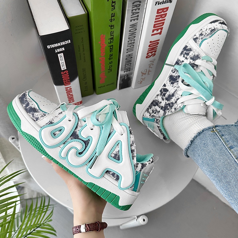 Giày Trượt Ván AJ Đế Dày Phong Cách hip hop Đường Phố Cho Nam Và Nữ QAQ359