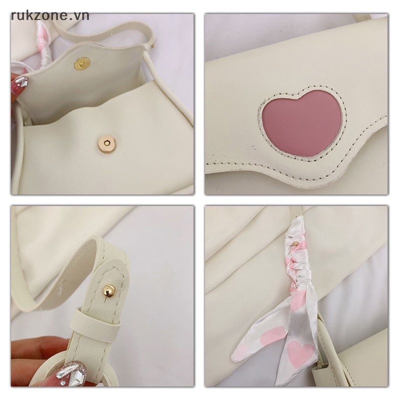 Túi xách đeo vai hình trái tim Túi Xách Nữ Đeo Chéo Thời Trang Hàn túi đeo chéo túi đeo nữ
