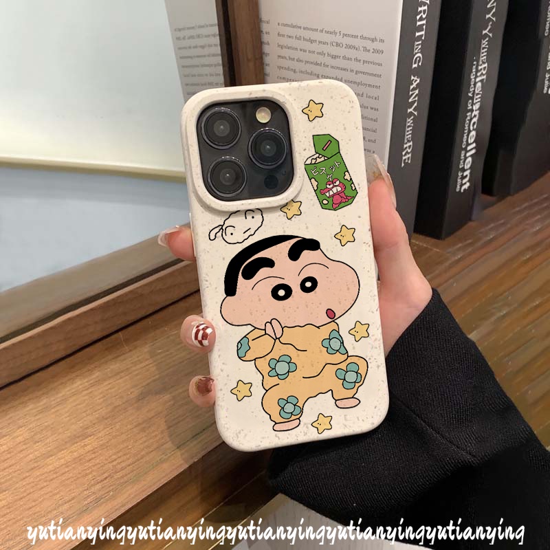 Dễ Thương Ốp Điện Thoại Hình Cậu Bé Bút Chì Cho iphone xr xs x max 7 15 8 6s 6 plus 7plus 11 15 12 13 14 pro max se 2020