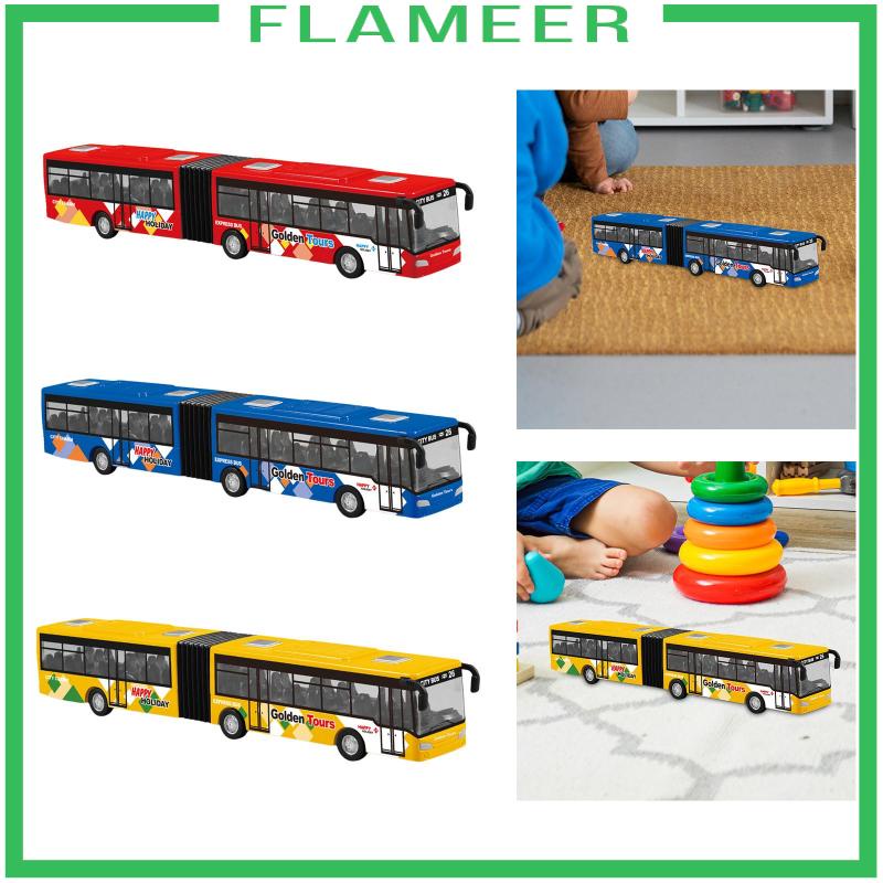 Mô Hình Xe Buýt Đồ Chơi Lưng Dài Có Khớp Nối