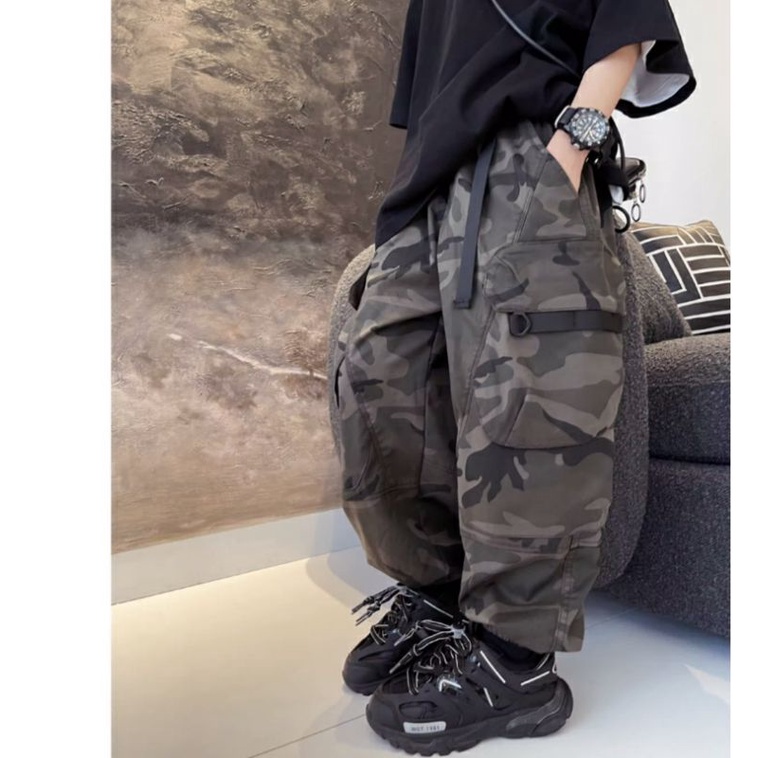 Quần Dài Họa Tiết Rằn Ri Thời Trang Mùa Thu 2023 Cho Bé Trai